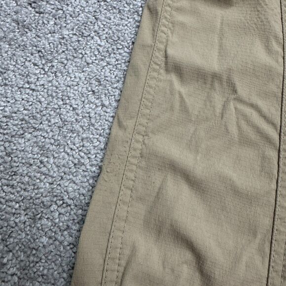 Prana Capri Pants Womens 8 Brown Tan Ankle Zip Straight Leg Outdoor Hiking 32x22 - Picture 6 of 16